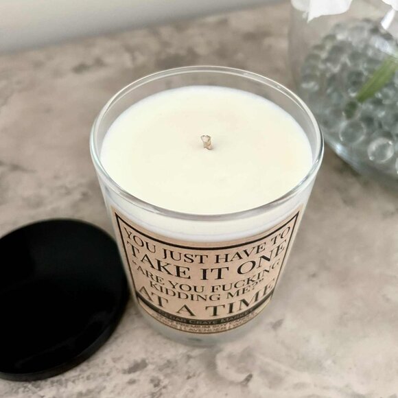 Premium 10 oz. Soy Candle; Humorous Label; (Citrus, Woodsy, Lavender) - Picture 3 of 4